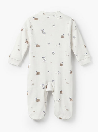 Giggles Mandarin Collar Long Sleeves Sleepsuit with Fun Print-baby-girls-clothing-nightwear-sleepsuits-image-3