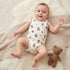Juniors Crew Neck Sleeveless Bodysuit with Teddy Bear Print - White / 12-18 mths