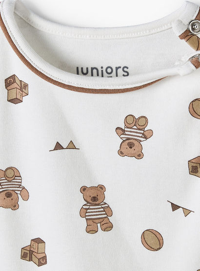 Juniors Crew Neck Sleeveless Bodysuit with Teddy Bear Print-baby-boys-clothing-bodysuits-image-4
