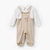 Giggles Collared Long Sleeves Sleepsuit with Colourblock Design