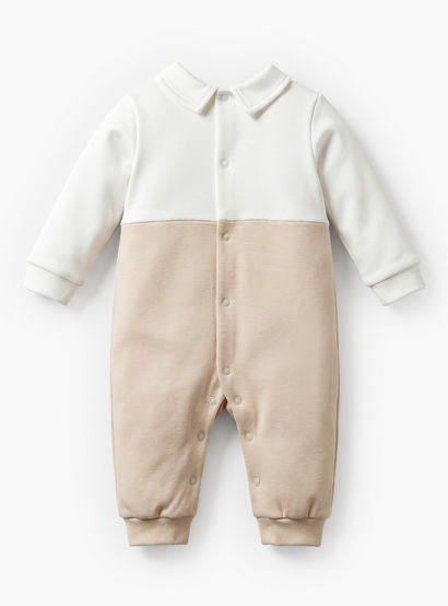 Giggles Collared Long Sleeves Sleepsuit with Colourblock Design-baby-girls-clothing-nightwear-sleepsuits-image-3
