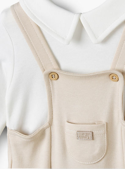 Giggles Collared Long Sleeves Sleepsuit with Colourblock Design-baby-girls-clothing-nightwear-sleepsuits-image-4