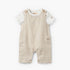 Giggles Crew Neck Short Sleeves T-shirt and Dungaree Set with Print