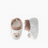 Juniors Booties with Bear Print - White / 0-6 mths