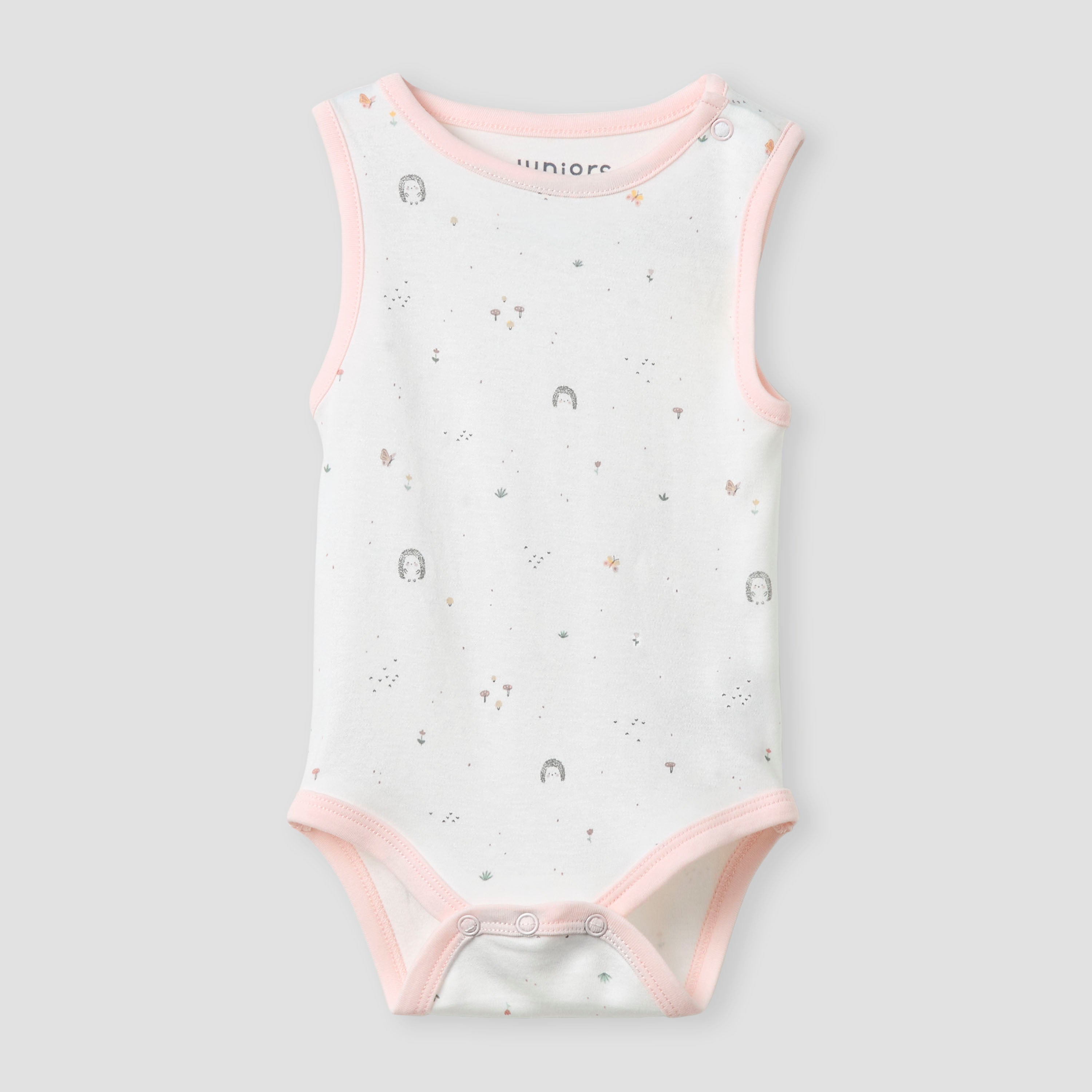 Juniors Printed Sleeveless Bodysuit - Set of 2