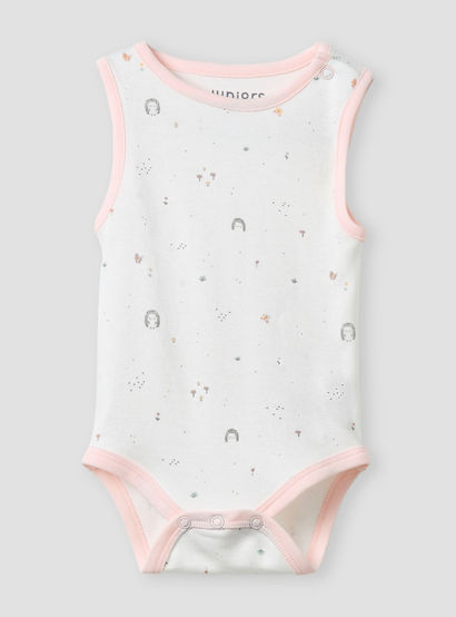 Juniors Printed Sleeveless Bodysuit - Set of 2-baby-girls-clothing-bodysuits-image-3