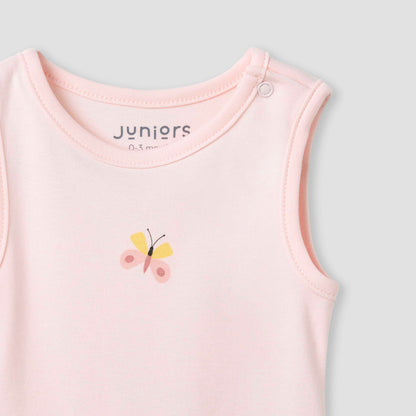 Juniors Printed Sleeveless Bodysuit - Set of 2