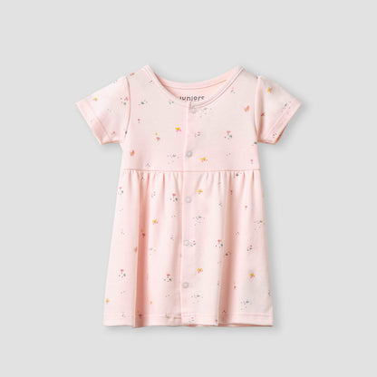 Juniors Printed Dress with Short Sleeves - Set of 2