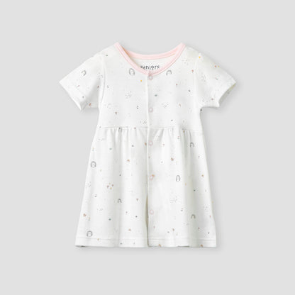 Juniors Printed Dress with Short Sleeves - Set of 2