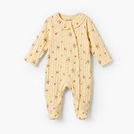Juniors Cotton Round Neck Long Sleeves Sleepsuit with Floral Print-undefined-image-1
