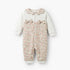 Juniors Cotton Collared Long Sleeves Sleepsuit with Floral Print - White / 12-18 mths
