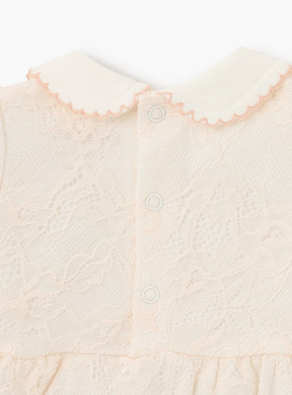 Giggles Lace Detail Dress with Peter Pan Collar and Short Sleeves-baby-girls-clothing-dressesandjumpsuits-image-4