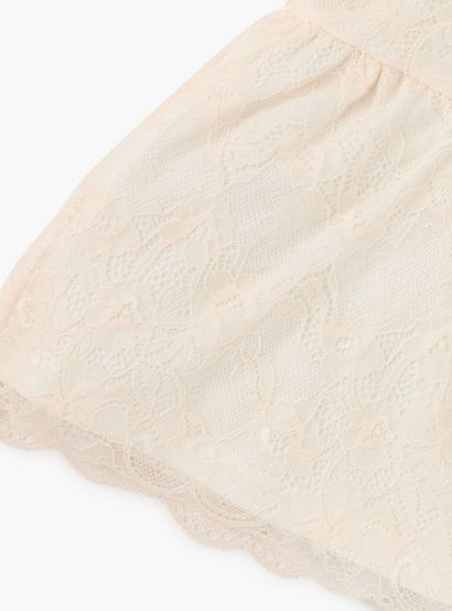 Giggles Lace Detail Dress with Peter Pan Collar and Short Sleeves-baby-girls-clothing-dressesandjumpsuits-image-5