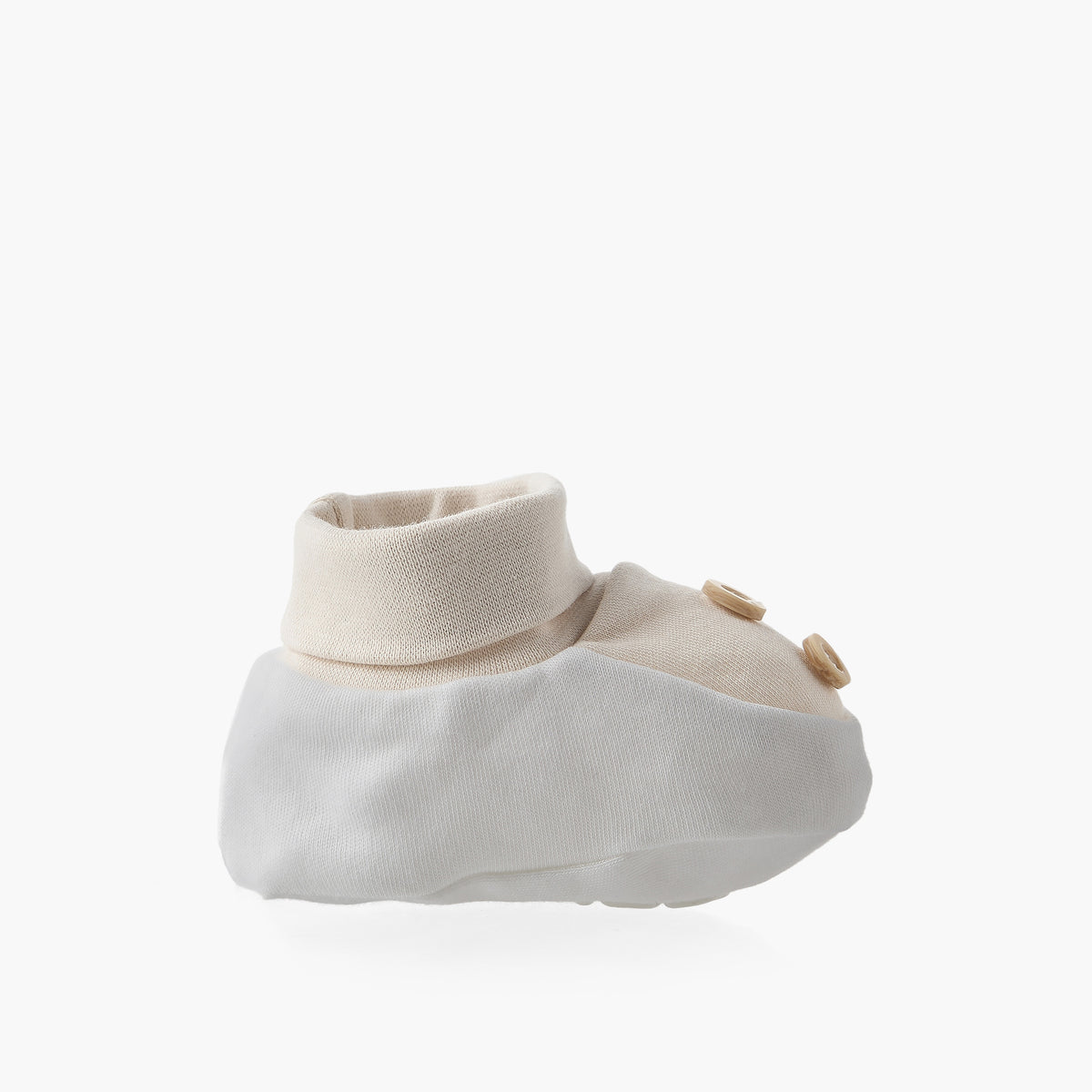 Giggles Booties with Slip-On Design, Button Accent