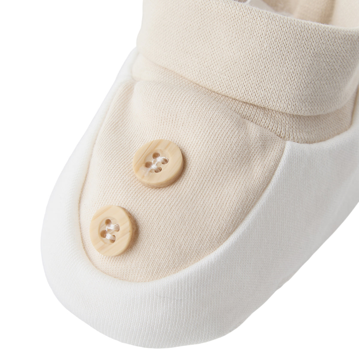 Giggles Booties with Slip-On Design, Button Accent