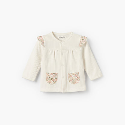 Juniors Cotton Round Neck Long Sleeves Pyjama Set with Floral Print