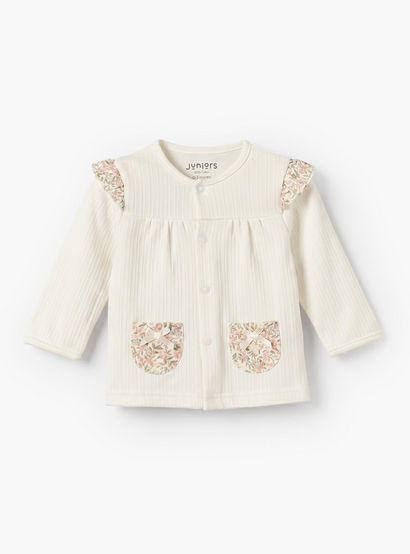 Juniors Cotton Round Neck Long Sleeves Pyjama Set with Floral Print-baby-girls-clothing-nightwear-pyjamasets-image-2