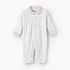 Giggles Collared Long Sleeves Sleepsuit with Floral Print - White / 12-18 mths