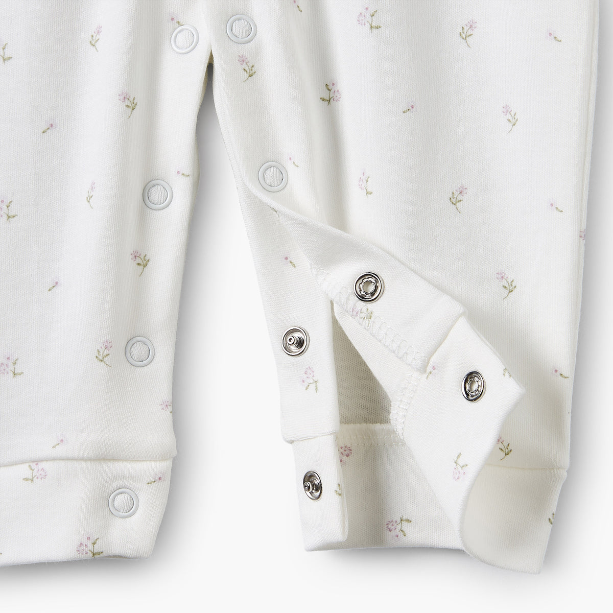 Giggles Collared Long Sleeves Sleepsuit with Floral Print