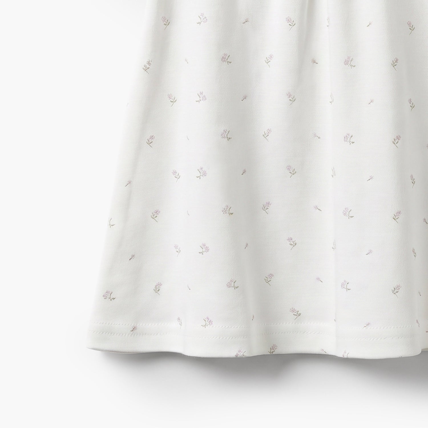 Giggles Round Neck Short Sleeves Knee Length A-line Dress with Floral Print
