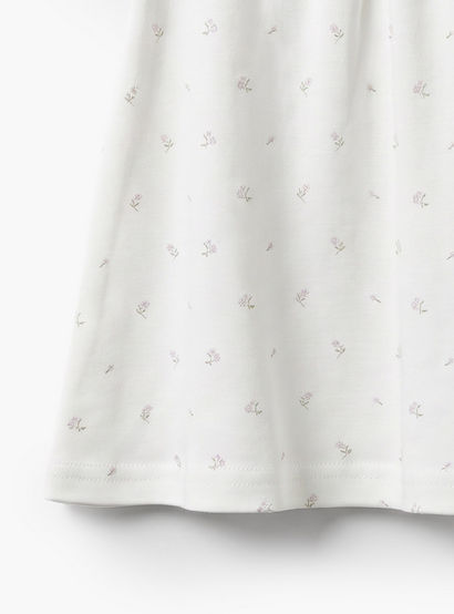 Giggles Round Neck Short Sleeves Knee Length A-line Dress with Floral Print-baby-girls-clothing-dressesandjumpsuits-image-5