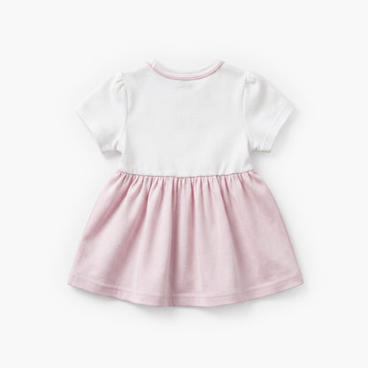 Giggles Round Neck Short Sleeves Pyjama Set with Floral Print