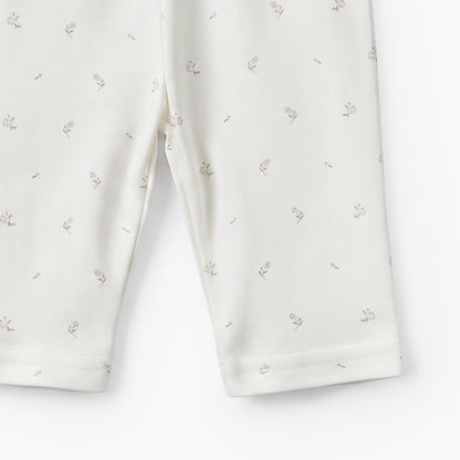 Giggles Round Neck Short Sleeves Pyjama Set with Floral Print