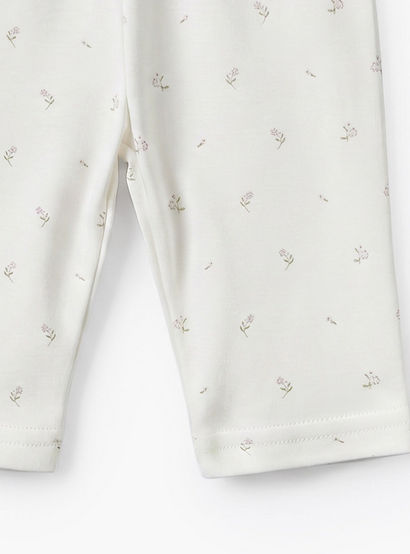 Giggles Round Neck Short Sleeves Pyjama Set with Floral Print-baby-girls-clothing-nightwear-pyjamasets-image-10