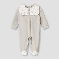 Giggles Cotton Crew Neck Long Sleeves Sleepsuit with Print-undefined-image-1