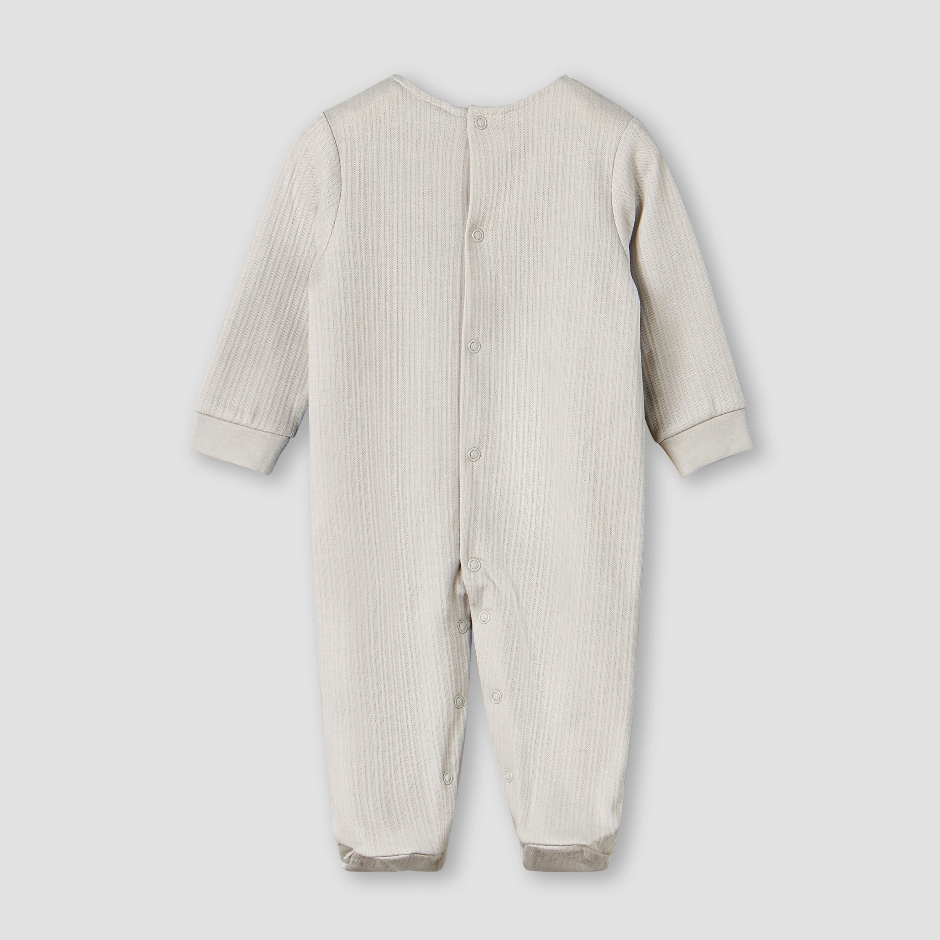 Giggles Cotton Crew Neck Long Sleeves Sleepsuit with Print
