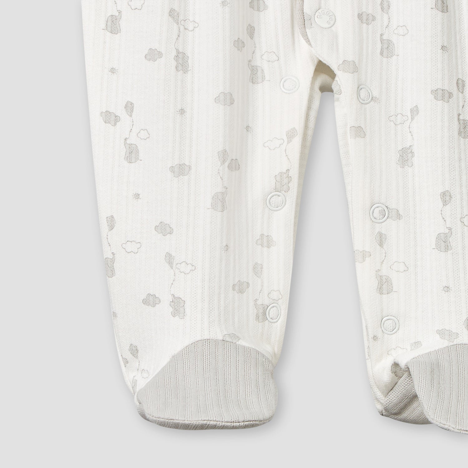 Giggles Cotton Collared Long Sleeves Sleepsuit with Print