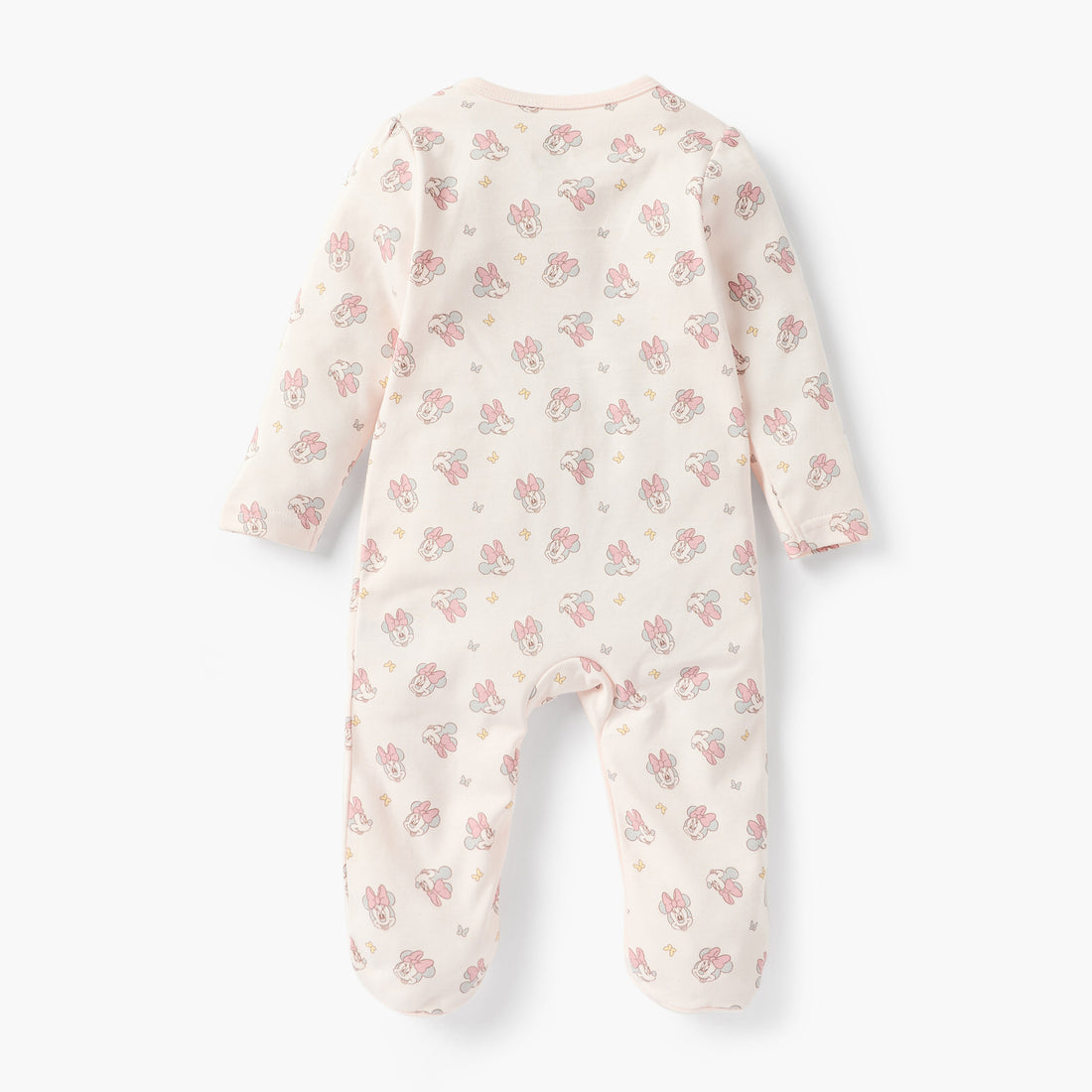 Disney Minnie Mouse Print Closed Foot Sleepsuit with Long Sleeves