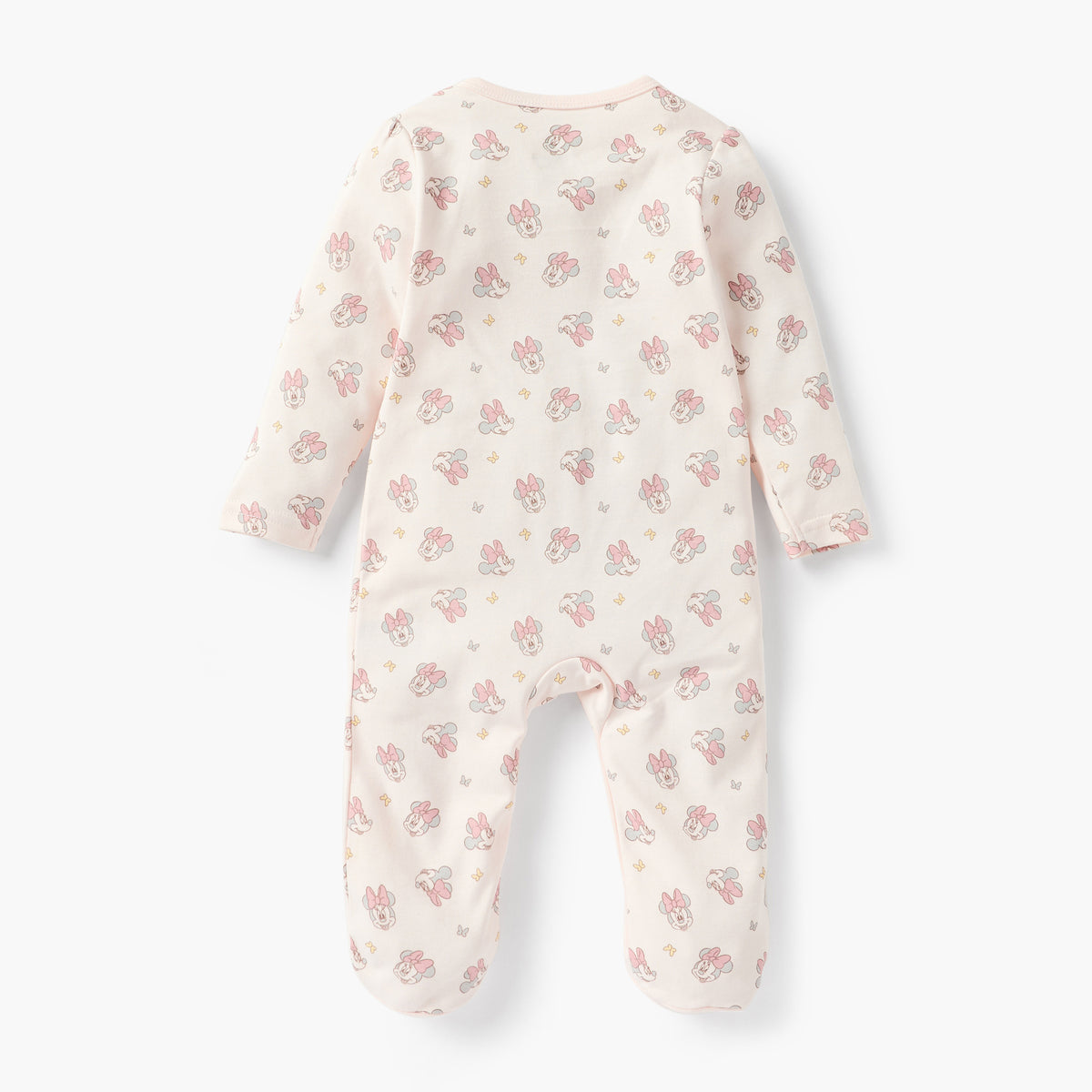 Disney Minnie Mouse Print Closed Foot Sleepsuit with Long Sleeves