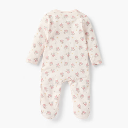 Disney Minnie Mouse Print Closed Foot Sleepsuit with Long Sleeves
