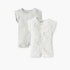 Juniors Moon and Stars Print Short Sleeves Romper - Set of 2 - Multicolour / 0-3 mths