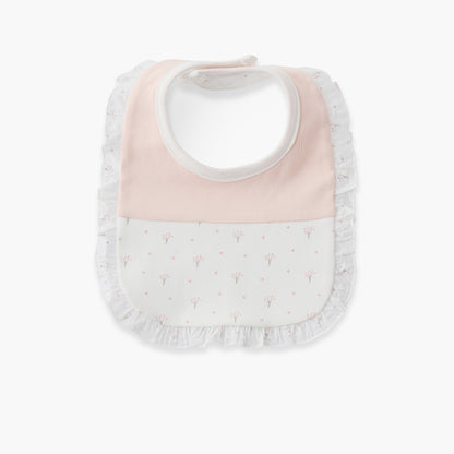 Giggles Baby Bib with Floral Print