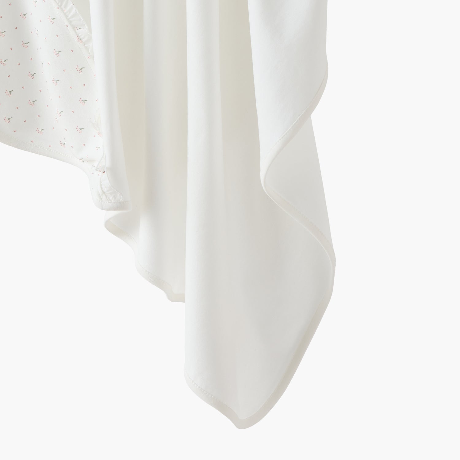 Giggles Receiving Blanket with Floral Print Hood