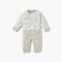 Giggles Colourblock Sleepsuit with Round Neck and Long Sleeves - Multicolour / 12-18 mths