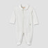 Giggles Cotton Collared Long Sleeves Sleepsuit with Textured Design