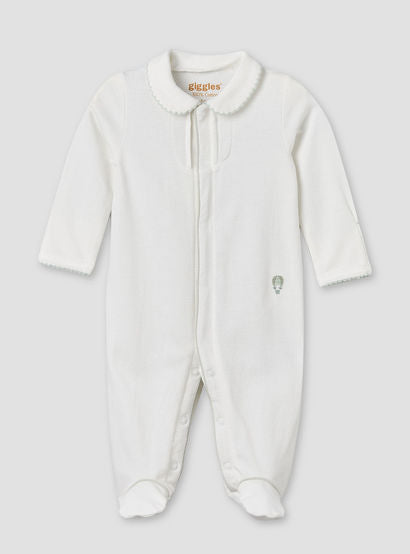 Giggles Cotton Collared Long Sleeves Sleepsuit with Textured Design-baby-girls-clothing-nightwear-sleepsuits-image-2