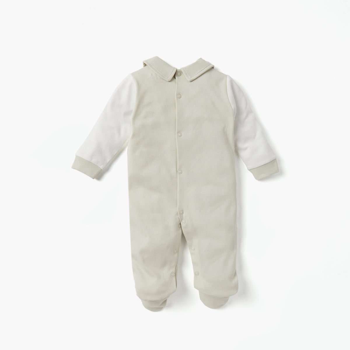 Giggles Solid Closed Feet Sleepsuit with Collar and Waistcoat