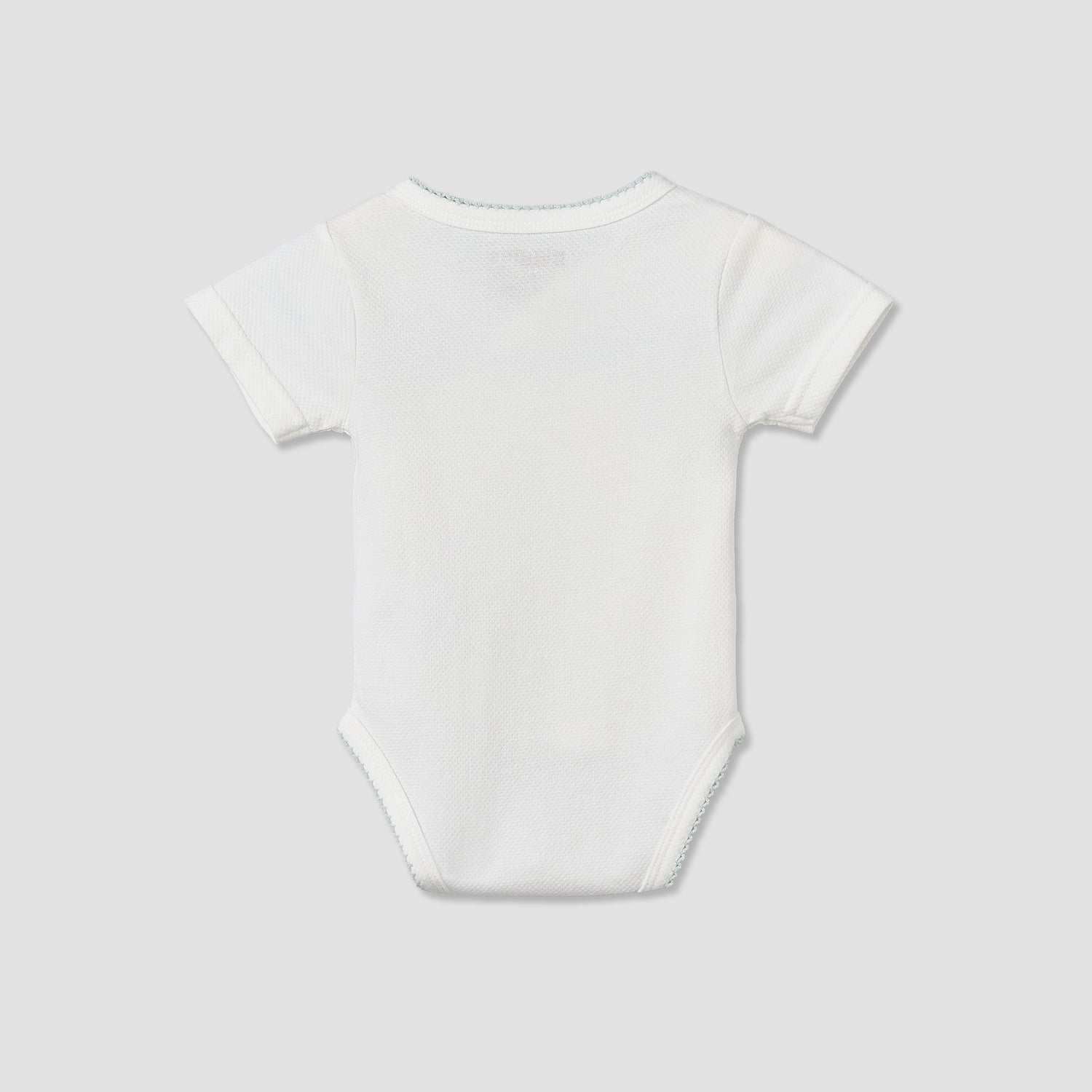 Giggles V- Neck Short Sleeves Bodysuit with Textured Pattern