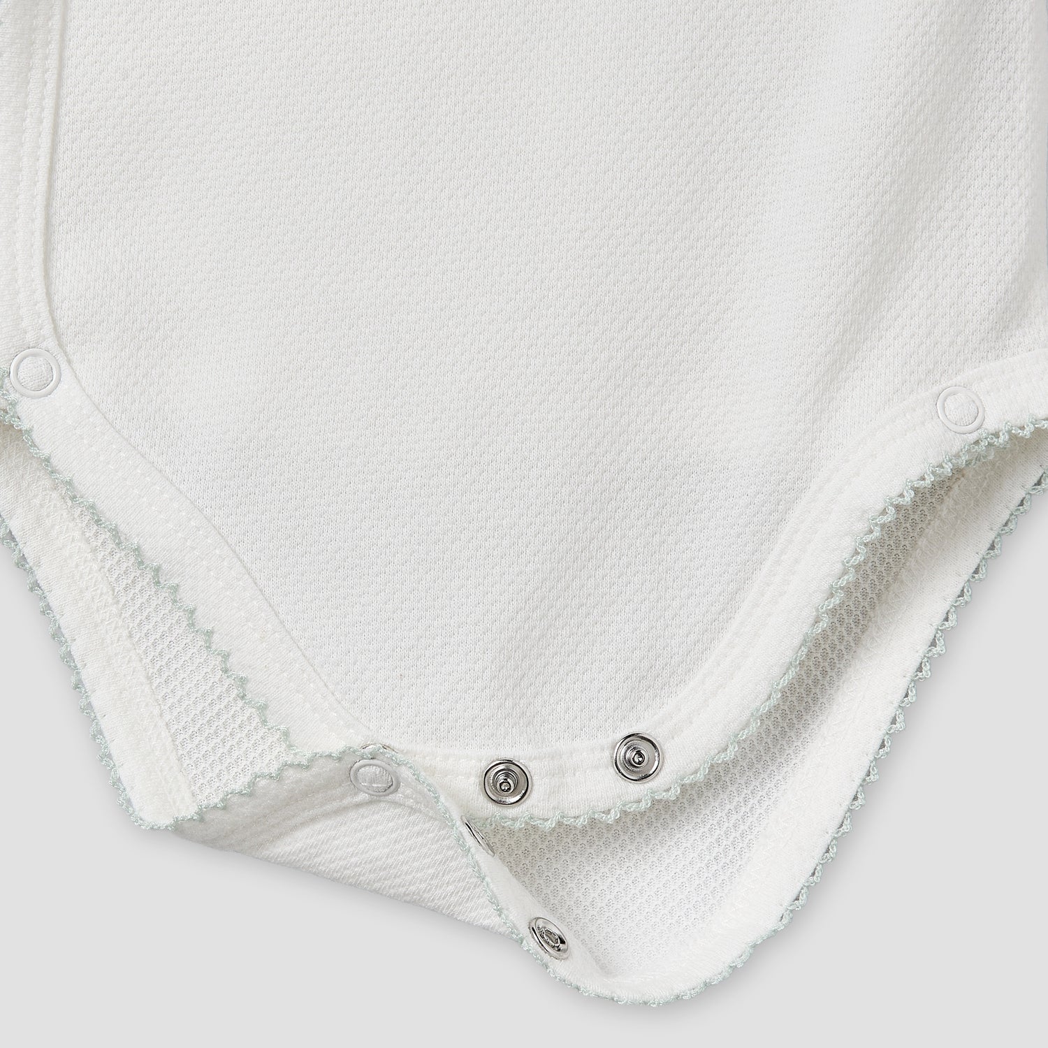 Giggles V- Neck Short Sleeves Bodysuit with Textured Pattern