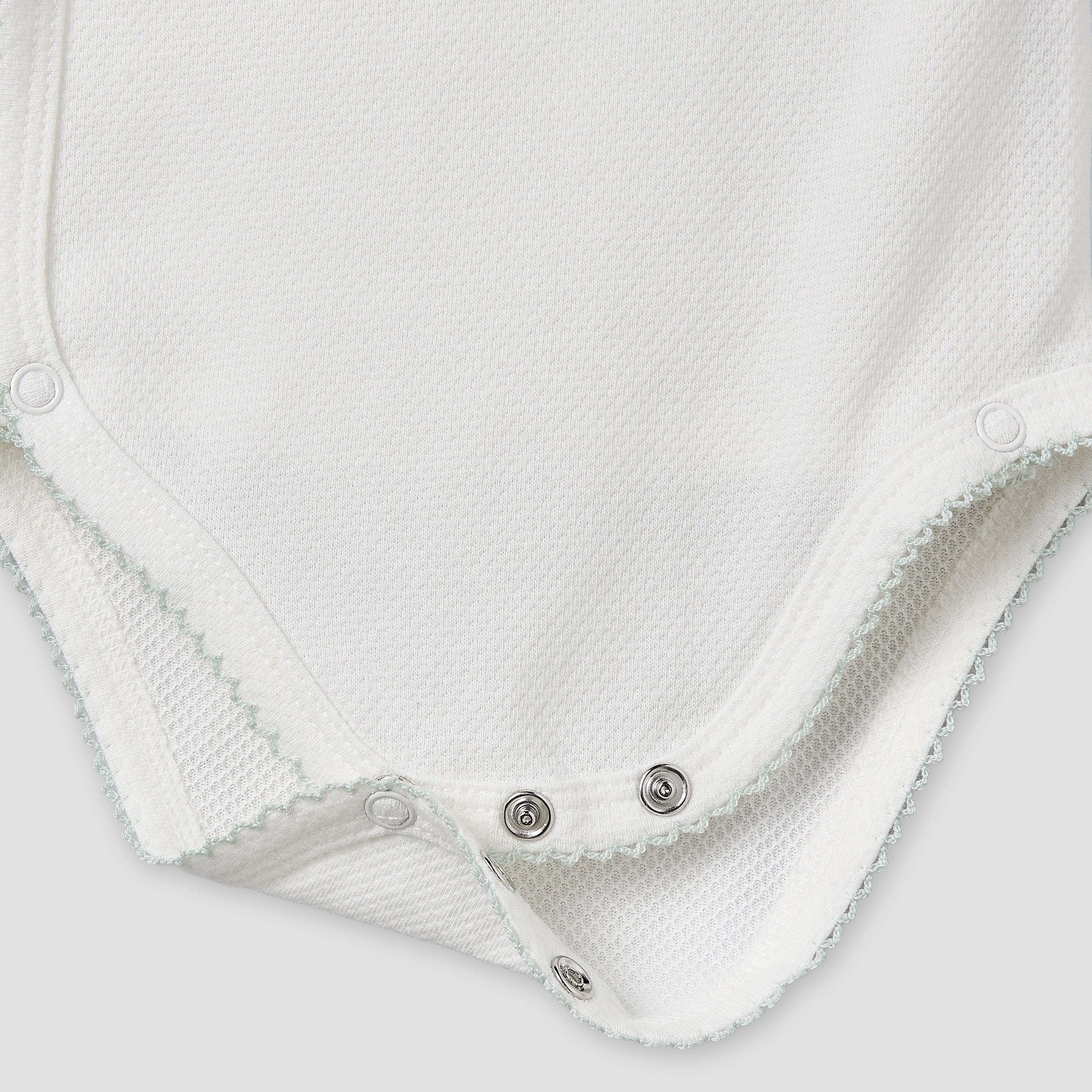 Giggles V- Neck Short Sleeves Bodysuit with Textured Pattern