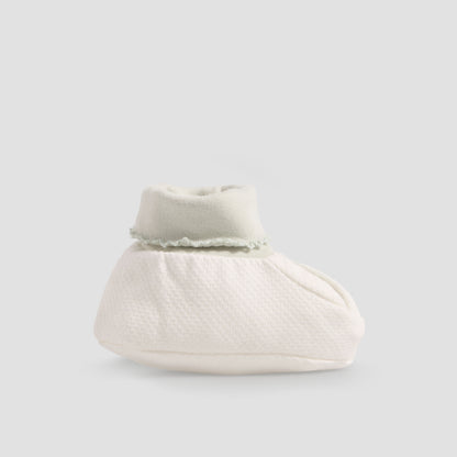 Giggles Booties with Cuff, Textured Pattern