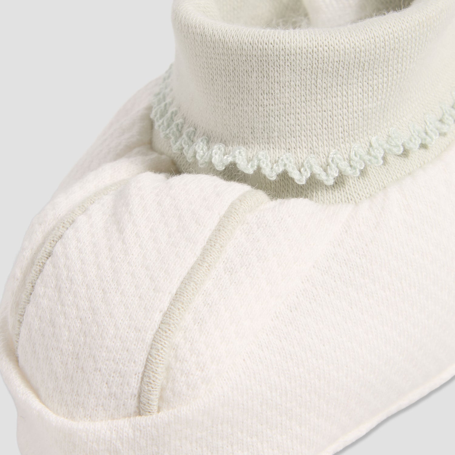 Giggles Booties with Cuff, Textured Pattern