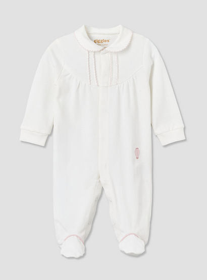 Giggles Cotton Collared Long Sleeves Sleepsuit with Snap Button Closure-baby-girls-clothing-nightwear-sleepsuits-image-1