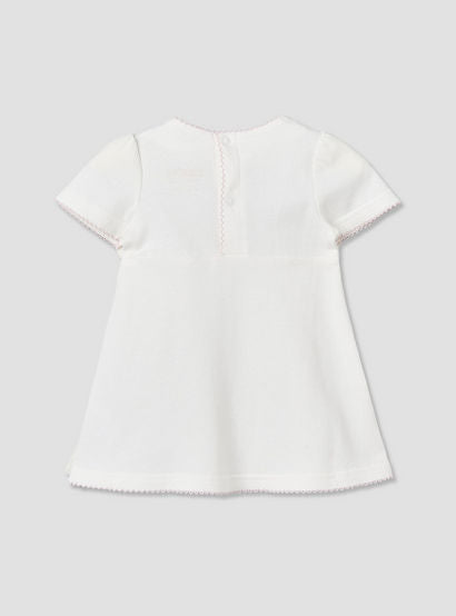 Giggles Round Neck Short Sleeves Knee-Length Dress with Hot Air Balloon Embroidery-baby-girls-clothing-dressesandjumpsuits-image-2