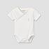 Giggles Cotton V-neck Short Sleeves Bodysuit with Textured Pattern