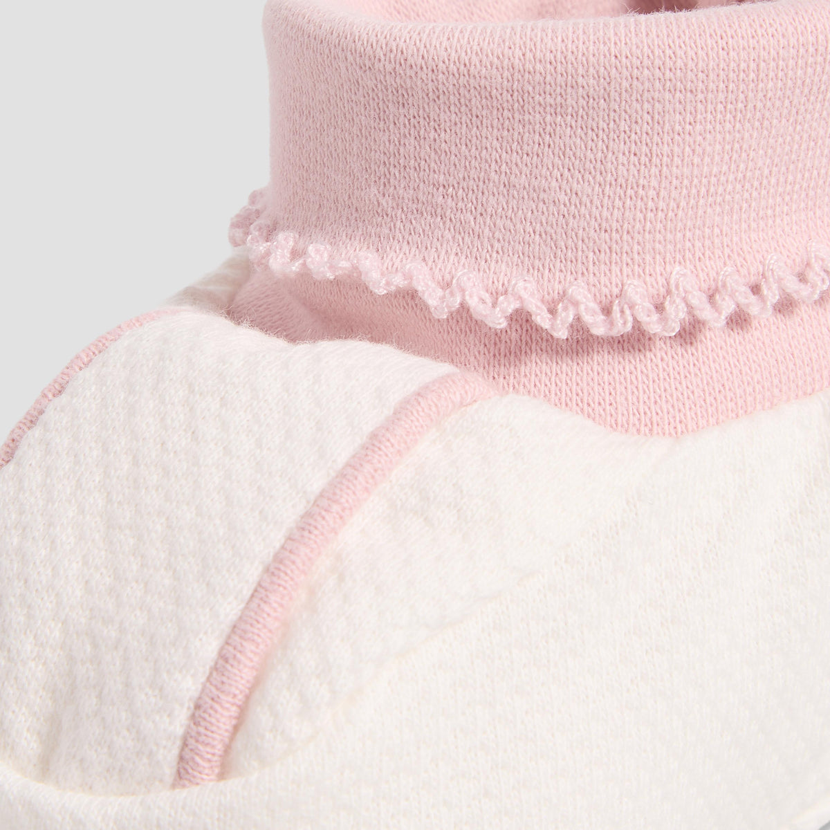 Giggles Booties with Cuff, Textured Pattern
